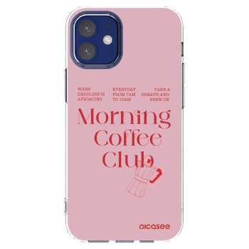 Picasee silikonski prozorni ovitek za Apple iPhone 12 mini - Morning