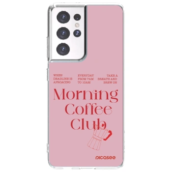 Picasee silikonski prozorni ovitek za Samsung Galaxy S21 Ultra 5G G998B - Morning