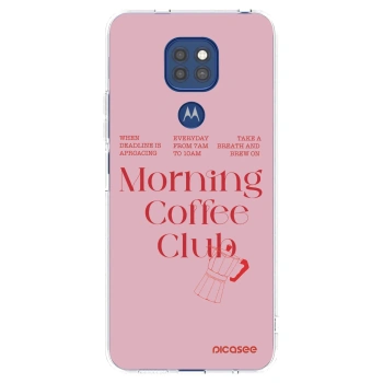 Picasee silikonski prozorni ovitek za Motorola Moto G9 Play - Morning