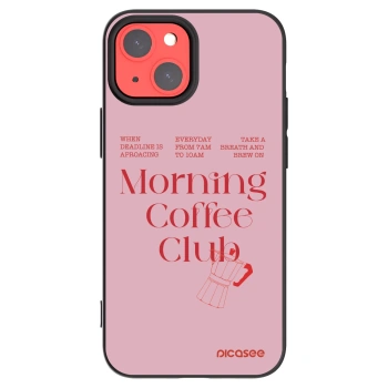 Picasee silikonski črni ovitek za Apple iPhone 13 mini - Morning