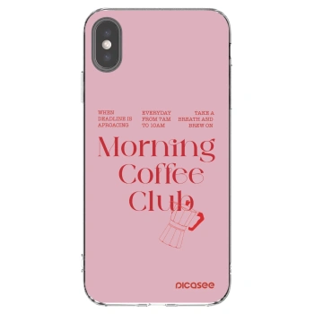 Picasee silikonski prozorni ovitek za Apple iPhone XS Max - Morning