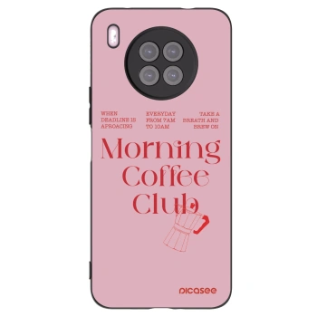 Picasee silikonski črni ovitek za Huawei Nova 8i - Morning