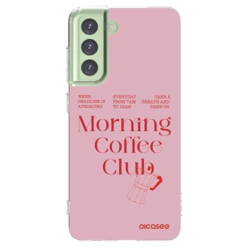 Picasee silikonski prozorni ovitek za Samsung Galaxy S21 FE 5G - Morning