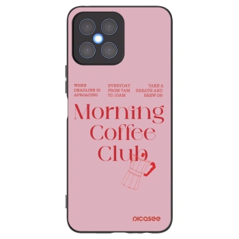 Picasee silikonski črni ovitek za Honor X8 4G - Morning