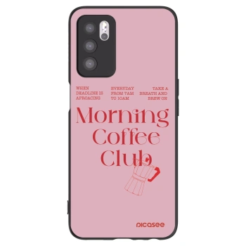 Picasee silikonski črni ovitek za OPPO A16s - Morning