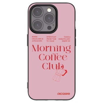 Picasee silikonski črni ovitek za Apple iPhone 15 Pro - Morning