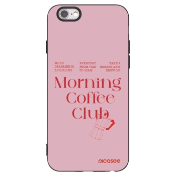 Picasee silikonski črni ovitek za Apple iPhone 6/6S - Morning