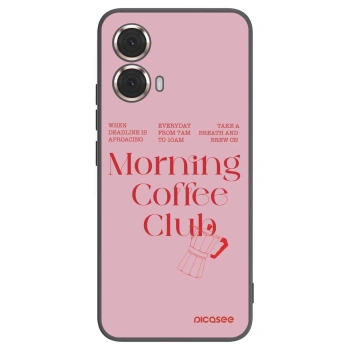 Picasee silikonski črni ovitek za Motorola Moto G85 - Morning
