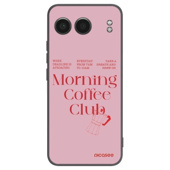 Picasee silikonski črni ovitek za OnePlus Nord 4 - Morning
