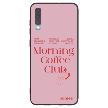 Picasee silikonski črni ovitek za Samsung Galaxy A70 A705F - Morning