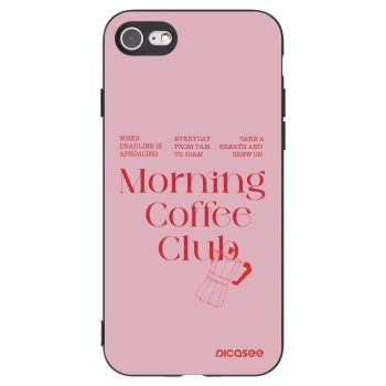 Picasee silikonski črni ovitek za Apple iPhone SE 2020 - Morning