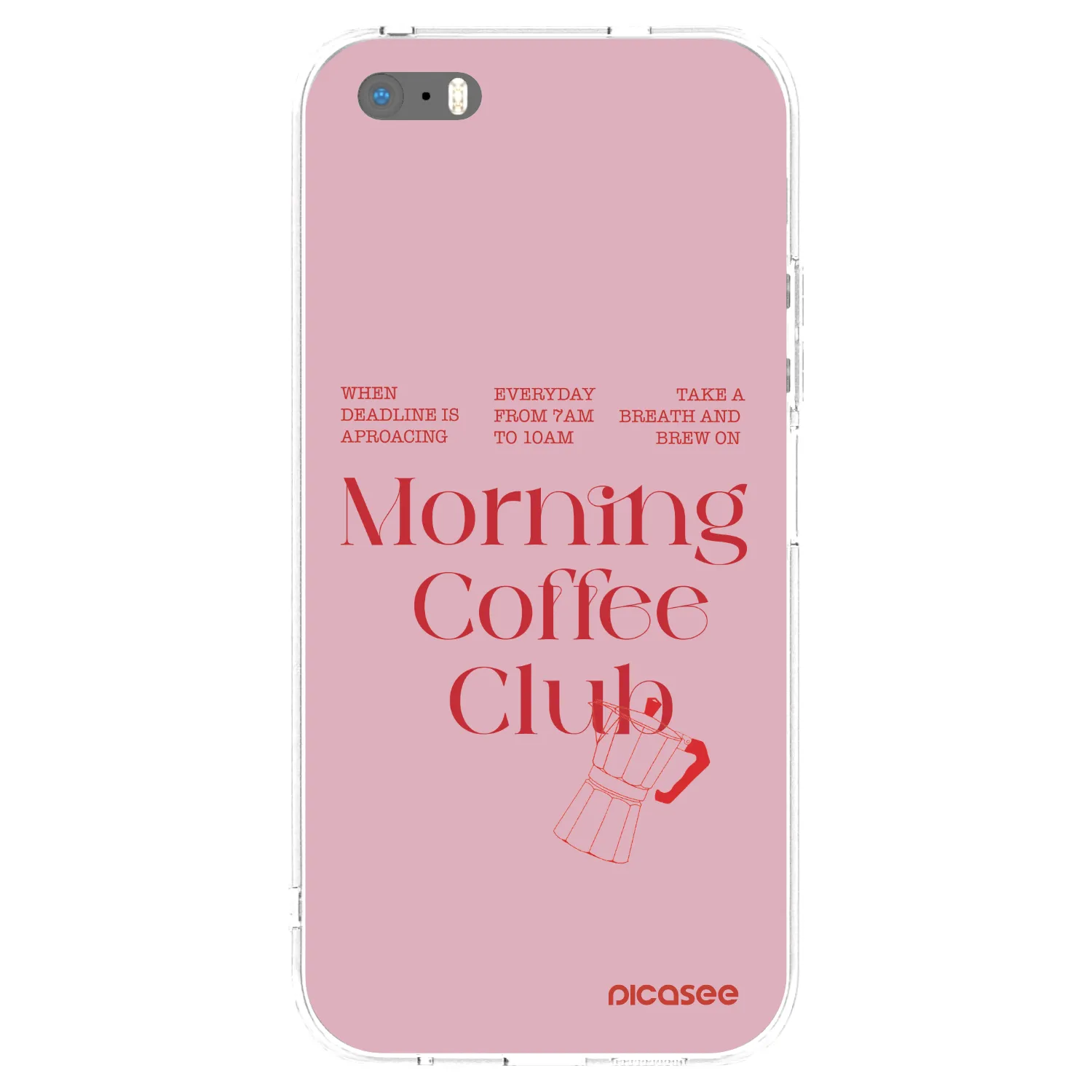 Picasee silikonski prozorni ovitek za Apple iPhone 5/5S/SE - Morning