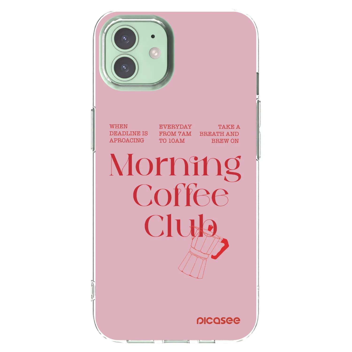 Picasee silikonski prozorni ovitek za Apple iPhone 12 - Morning
