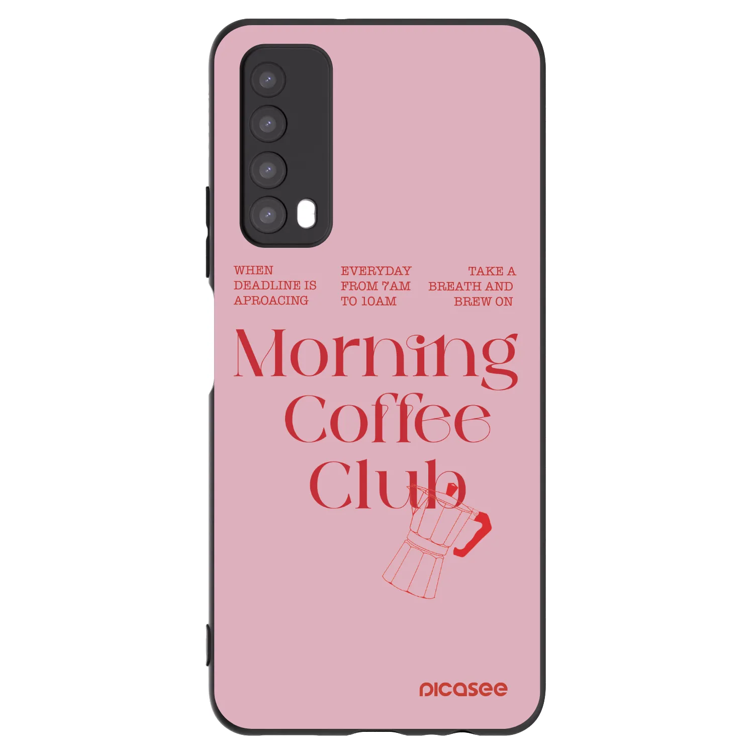 Picasee silikonski črni ovitek za Huawei P Smart 2021 - Morning