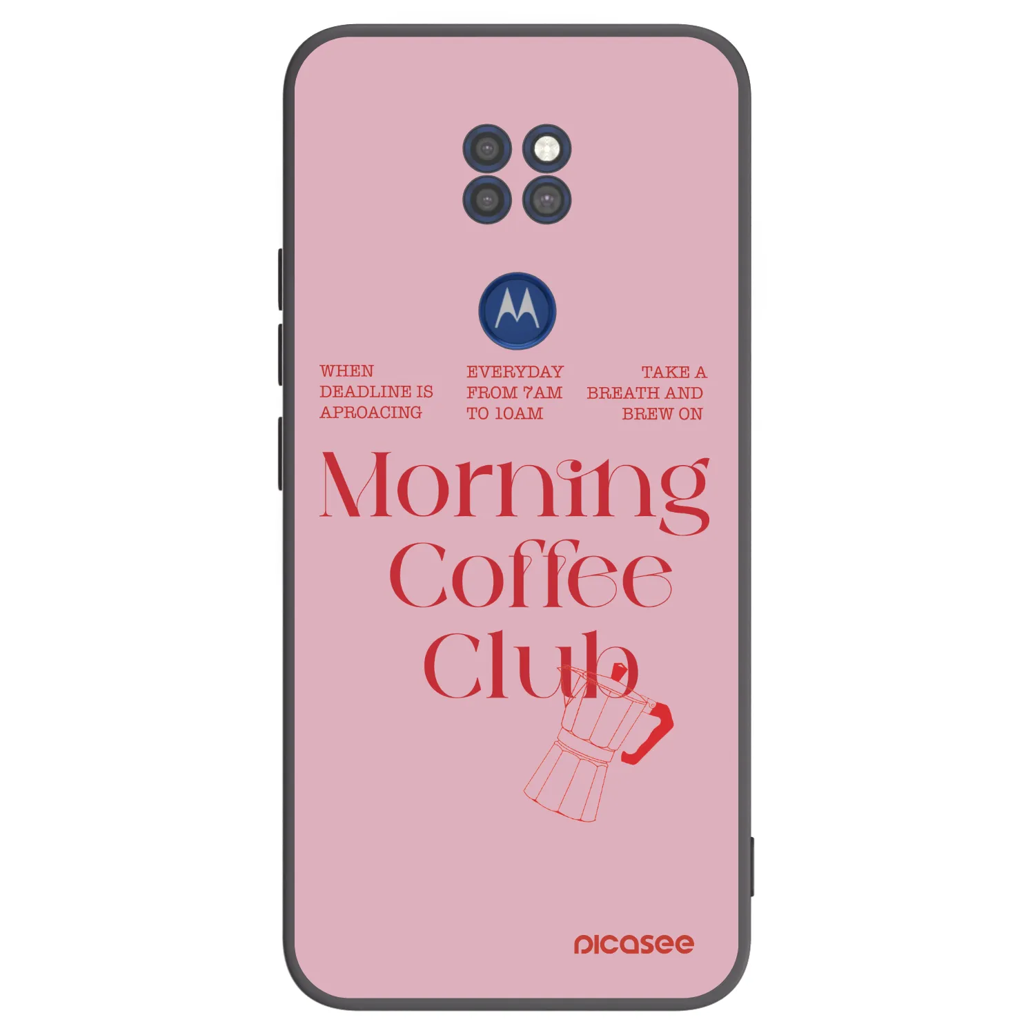 Picasee silikonski črni ovitek za Motorola Moto G9 Play - Morning