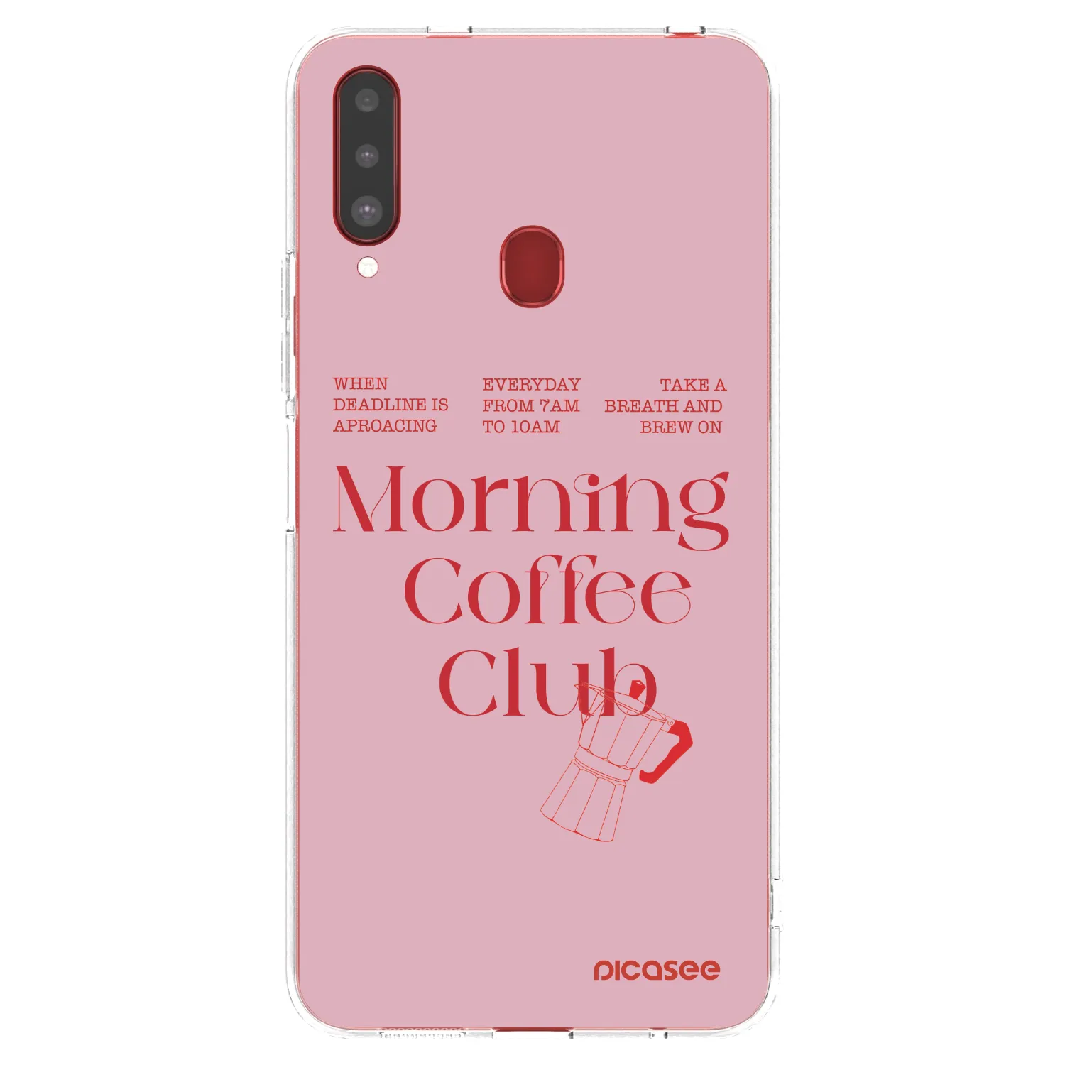 Picasee silikonski prozorni ovitek za Samsung Galaxy A20s - Morning