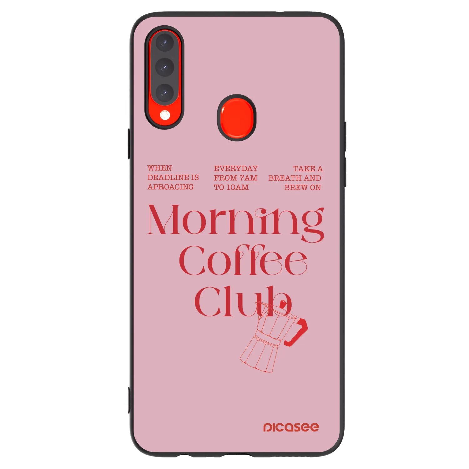 Picasee silikonski črni ovitek za Samsung Galaxy A20s - Morning