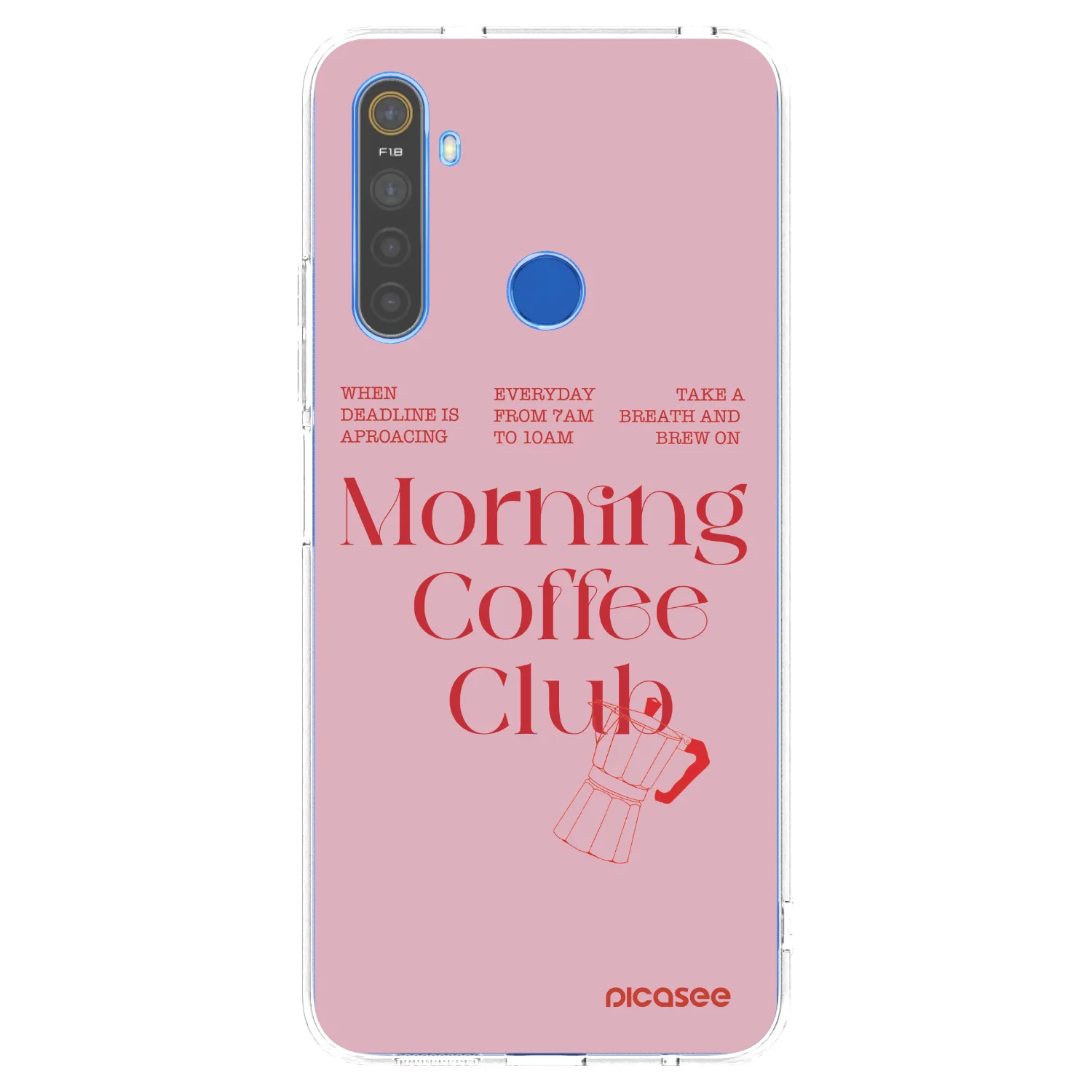 Picasee silikonski prozorni ovitek za Realme 5 - Morning