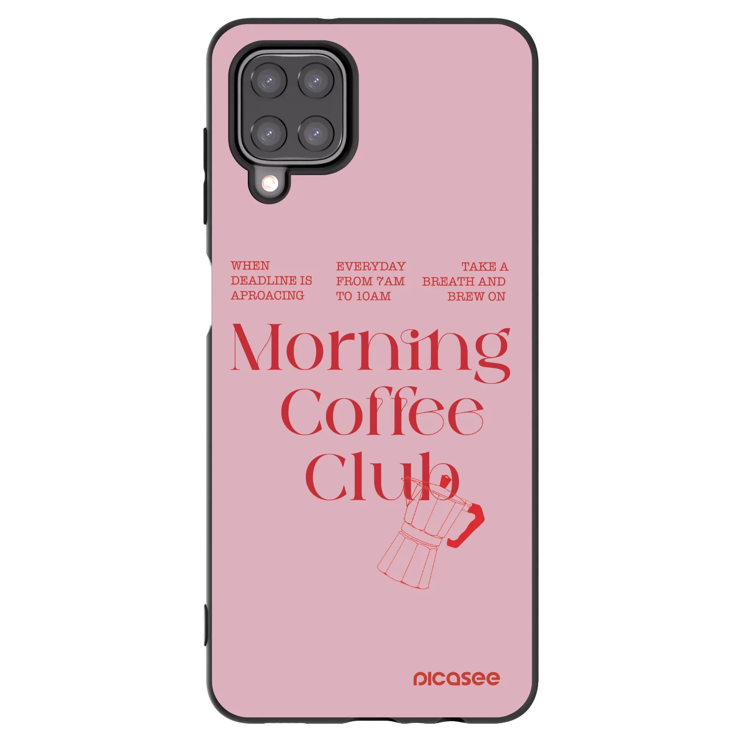 Picasee silikonski črni ovitek za Samsung Galaxy A12 A125F - Morning