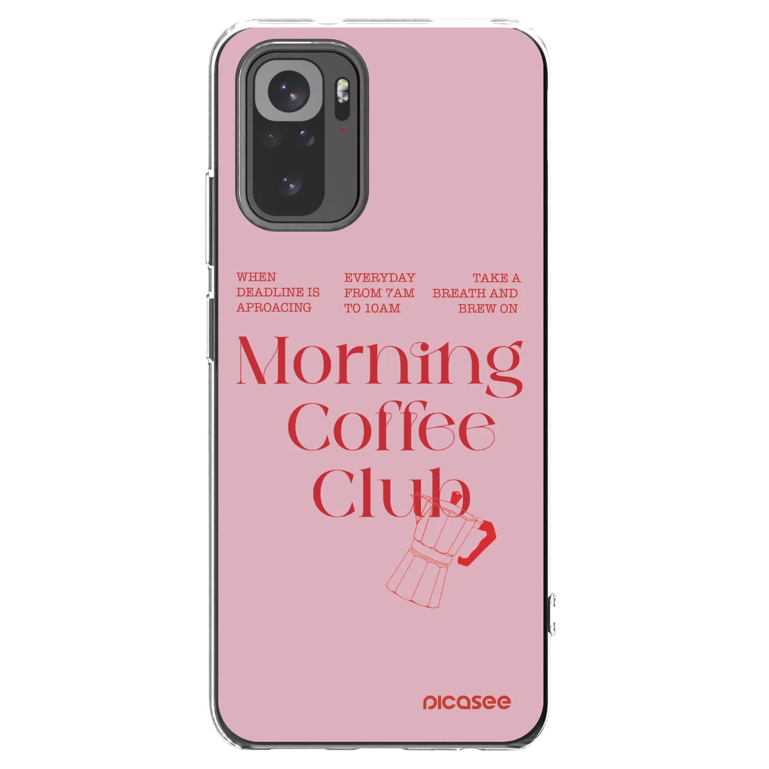 Picasee silikonski prozorni ovitek za Xiaomi Redmi Note 10 - Morning