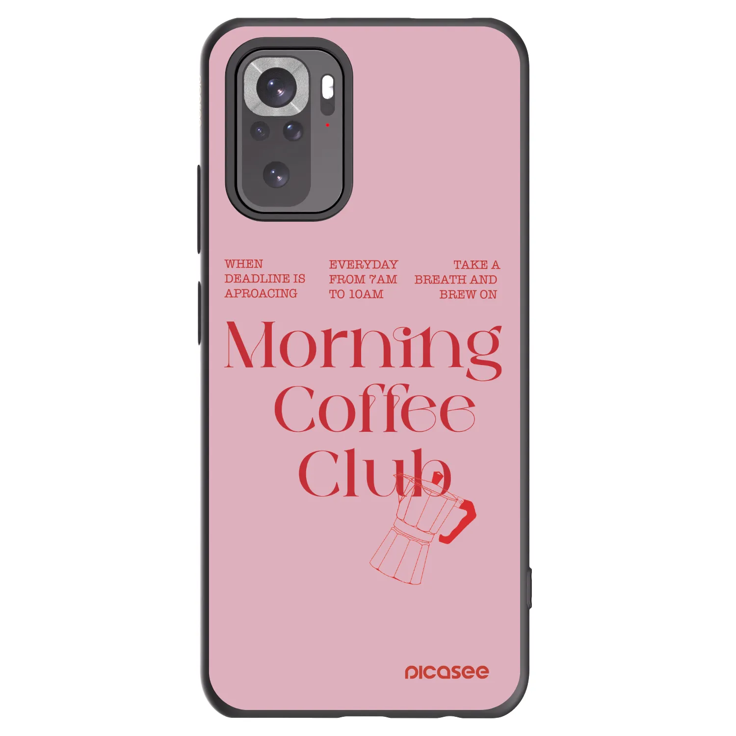 Picasee silikonski črni ovitek za Xiaomi Redmi Note 10S - Morning