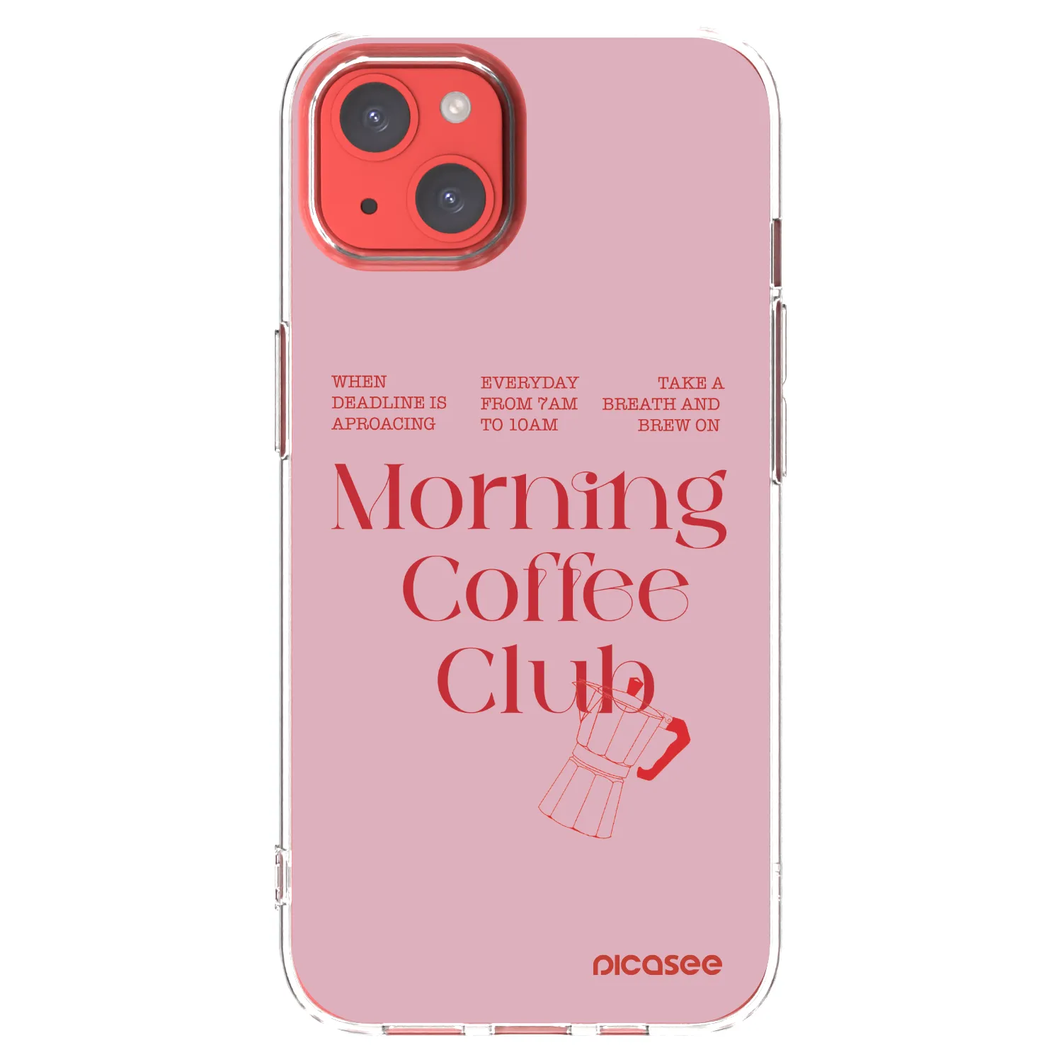 Picasee silikonski prozorni ovitek za Apple iPhone 13 - Morning