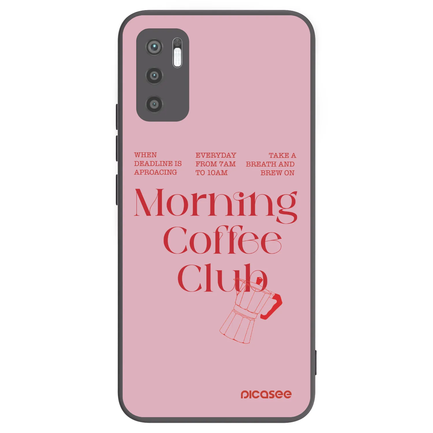 Picasee silikonski črni ovitek za Xiaomi Redmi Note 10 5G - Morning