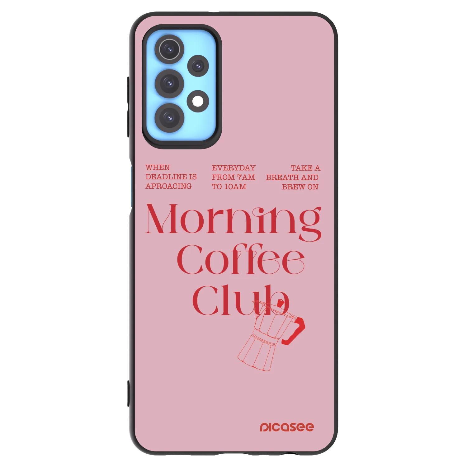 Picasee silikonski črni ovitek za Samsung Galaxy A32 4G SM-A325F - Morning
