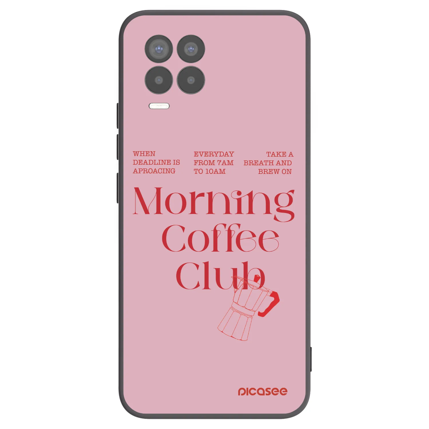 Picasee silikonski črni ovitek za Realme 8 4G - Morning