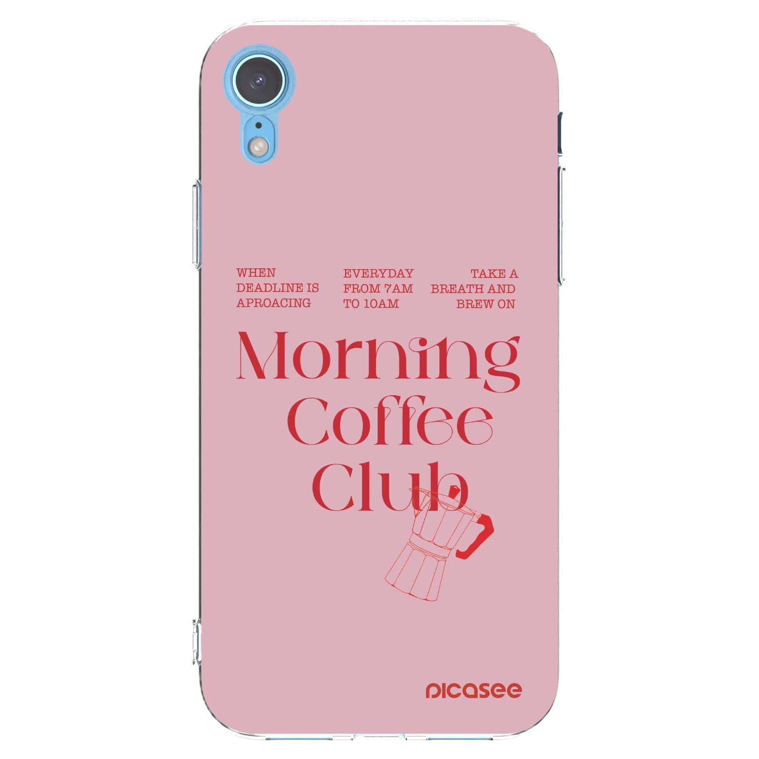 Picasee silikonski prozorni ovitek za Apple iPhone XR - Morning