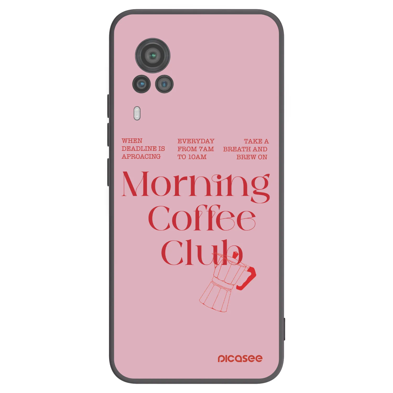Picasee silikonski črni ovitek za Vivo X60 Pro 5G - Morning