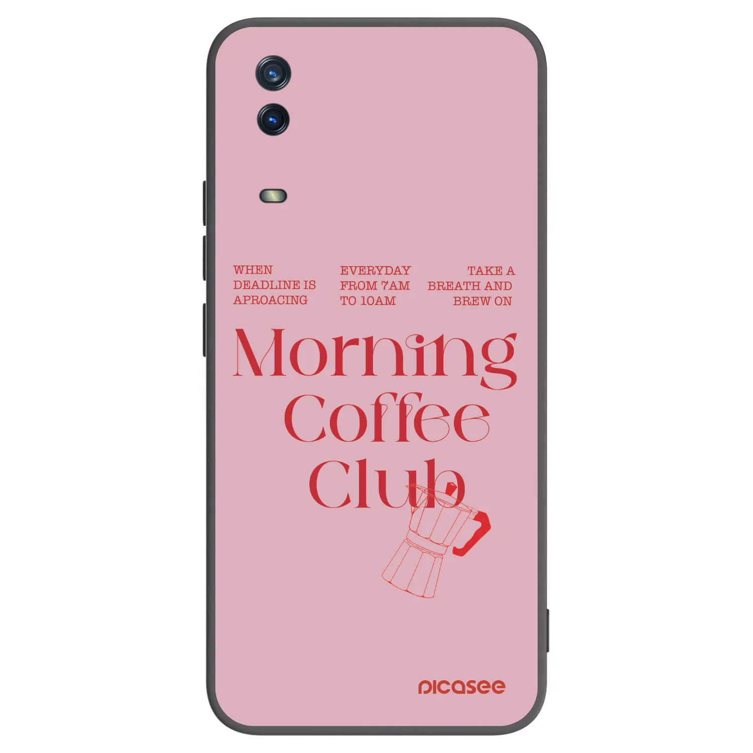 Picasee silikonski črni ovitek za Vivo Y11s - Morning