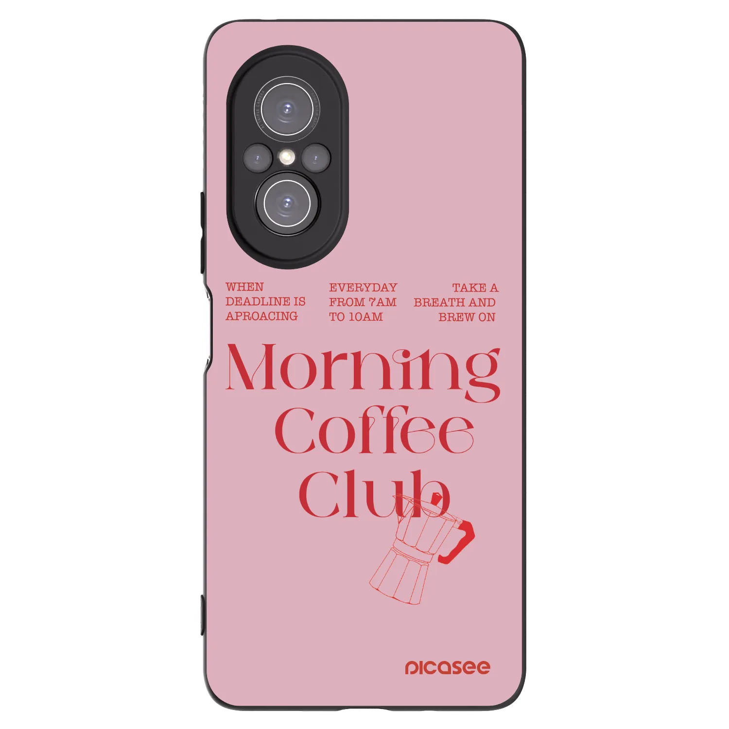 Picasee silikonski črni ovitek za Huawei Nova 9 SE - Morning
