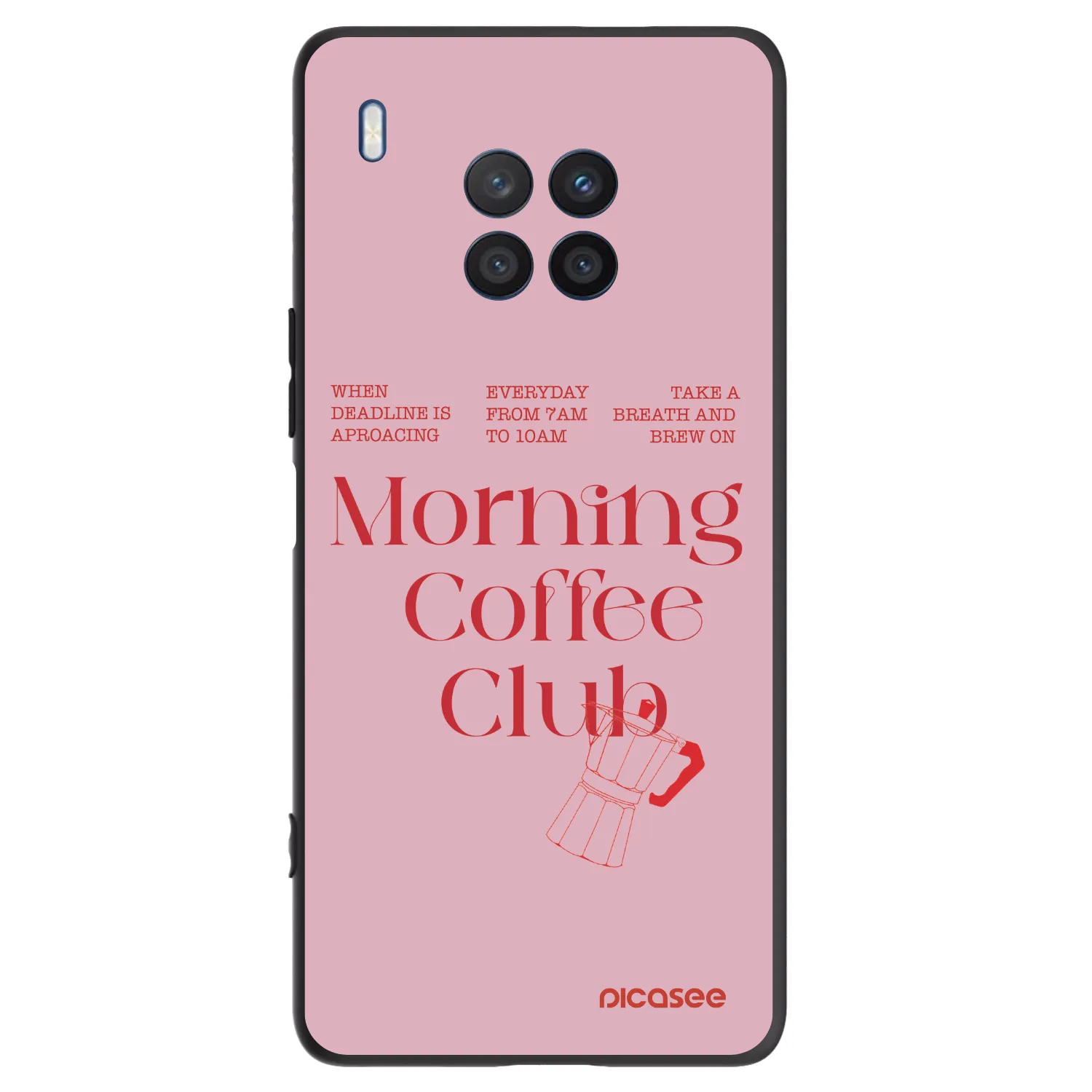 Picasee silikonski črni ovitek za Honor 50 Lite - Morning