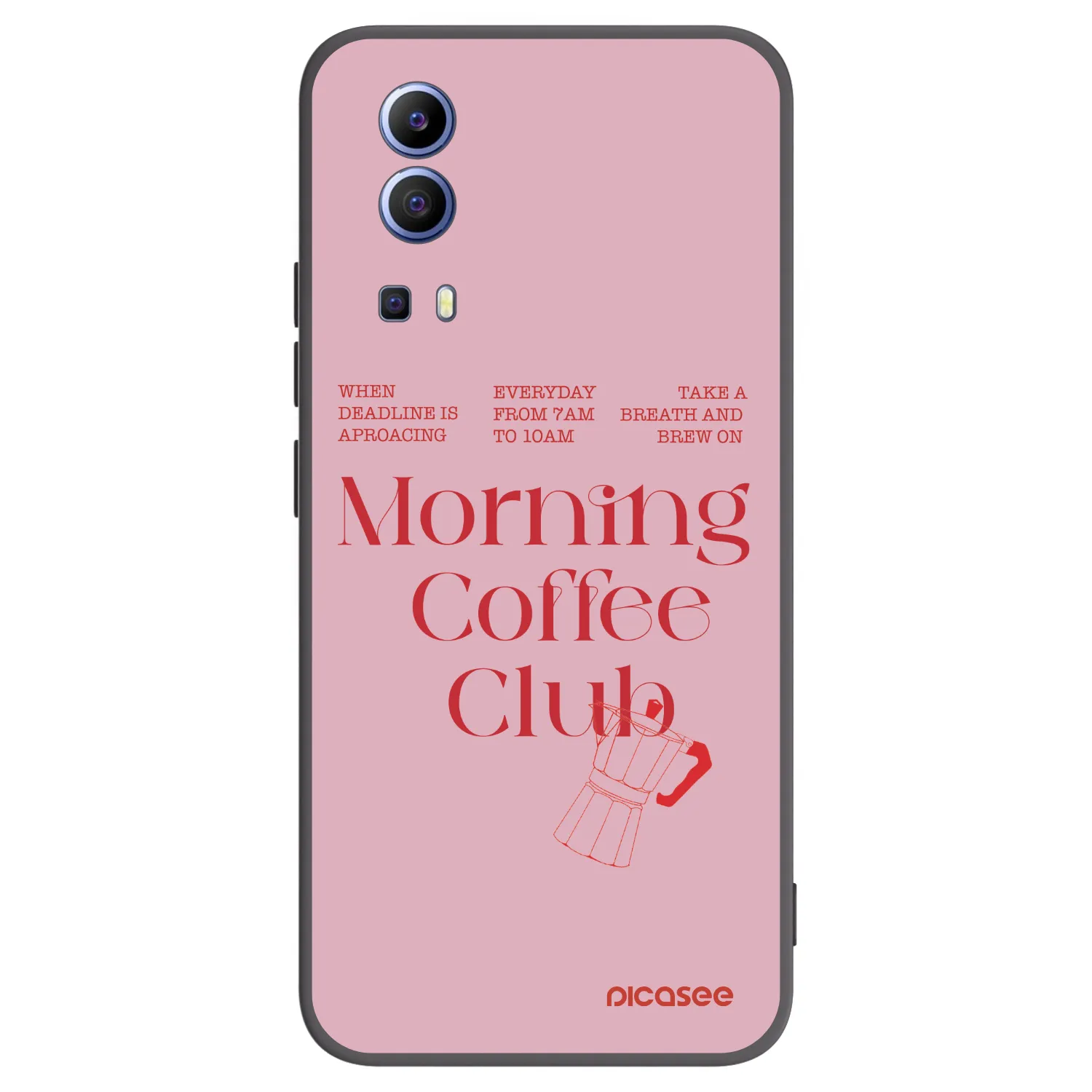 Picasee silikonski črni ovitek za Vivo Y52 5G - Morning