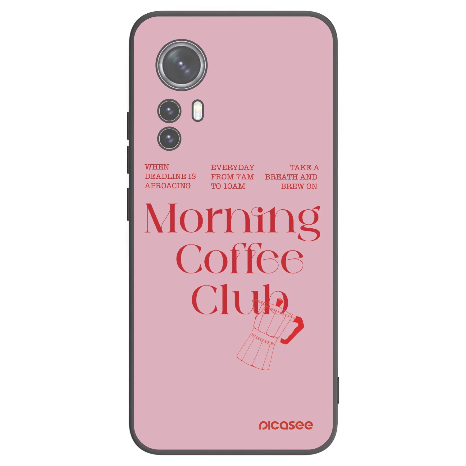 Picasee silikonski črni ovitek za Xiaomi 12X - Morning