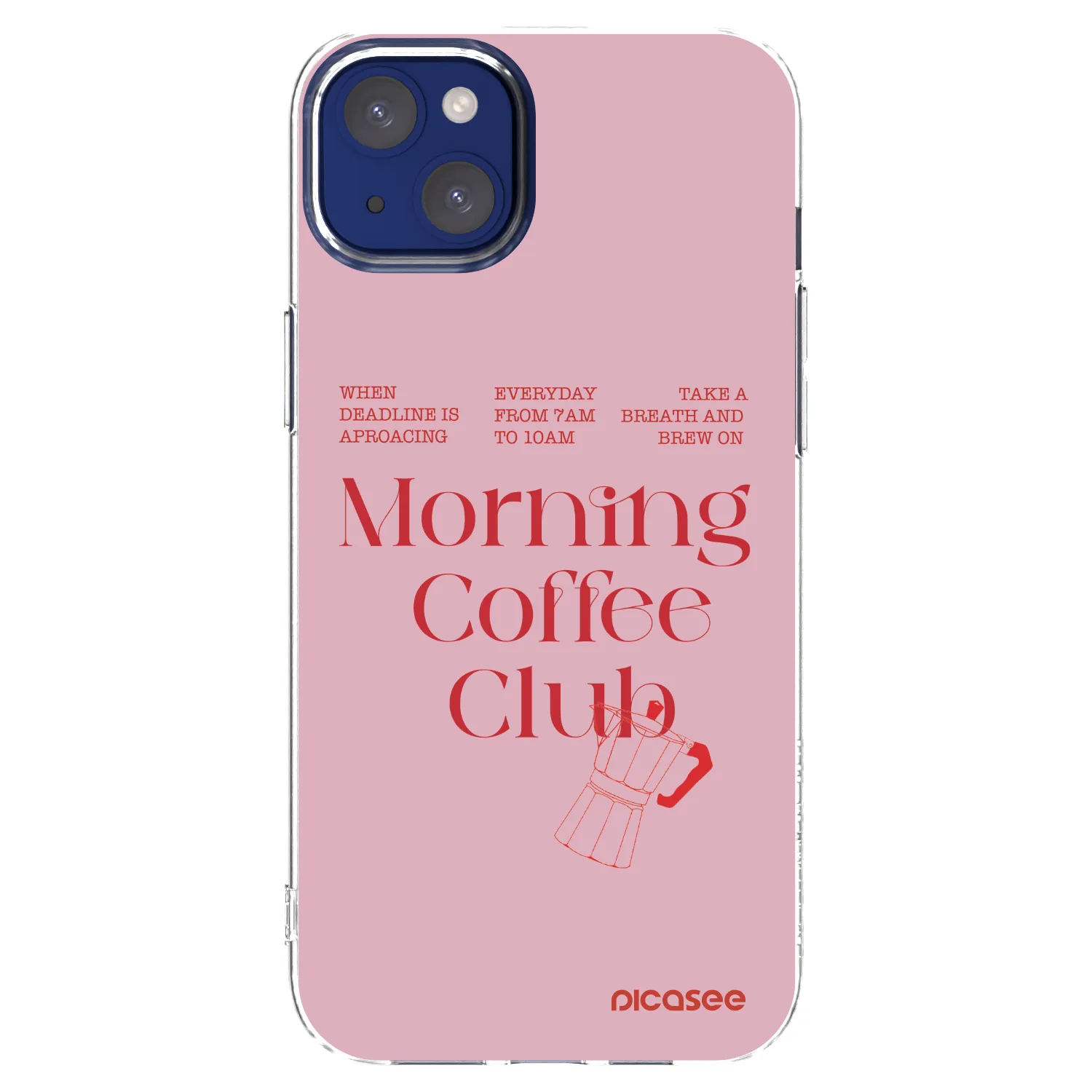 Picasee silikonski prozorni ovitek za Apple iPhone 14 Plus - Morning