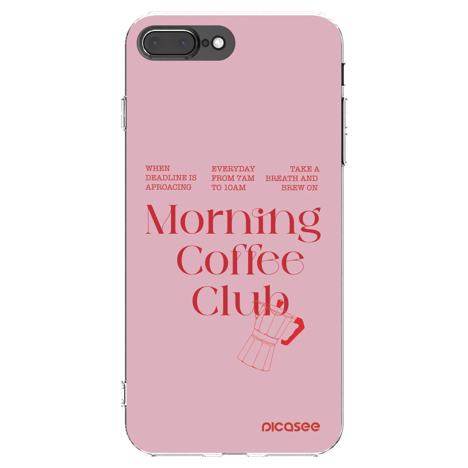 Picasee silikonski prozorni ovitek za Apple iPhone 8 Plus - Morning