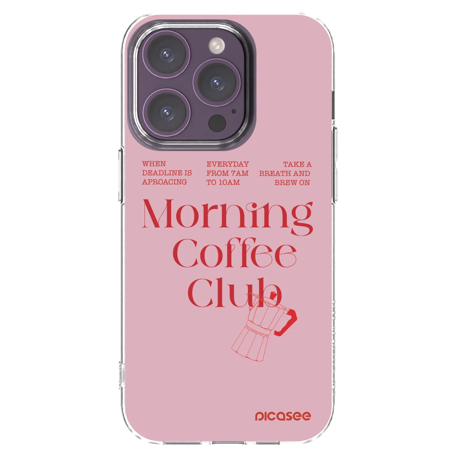 Picasee silikonski prozorni ovitek za Apple iPhone 14 Pro - Morning