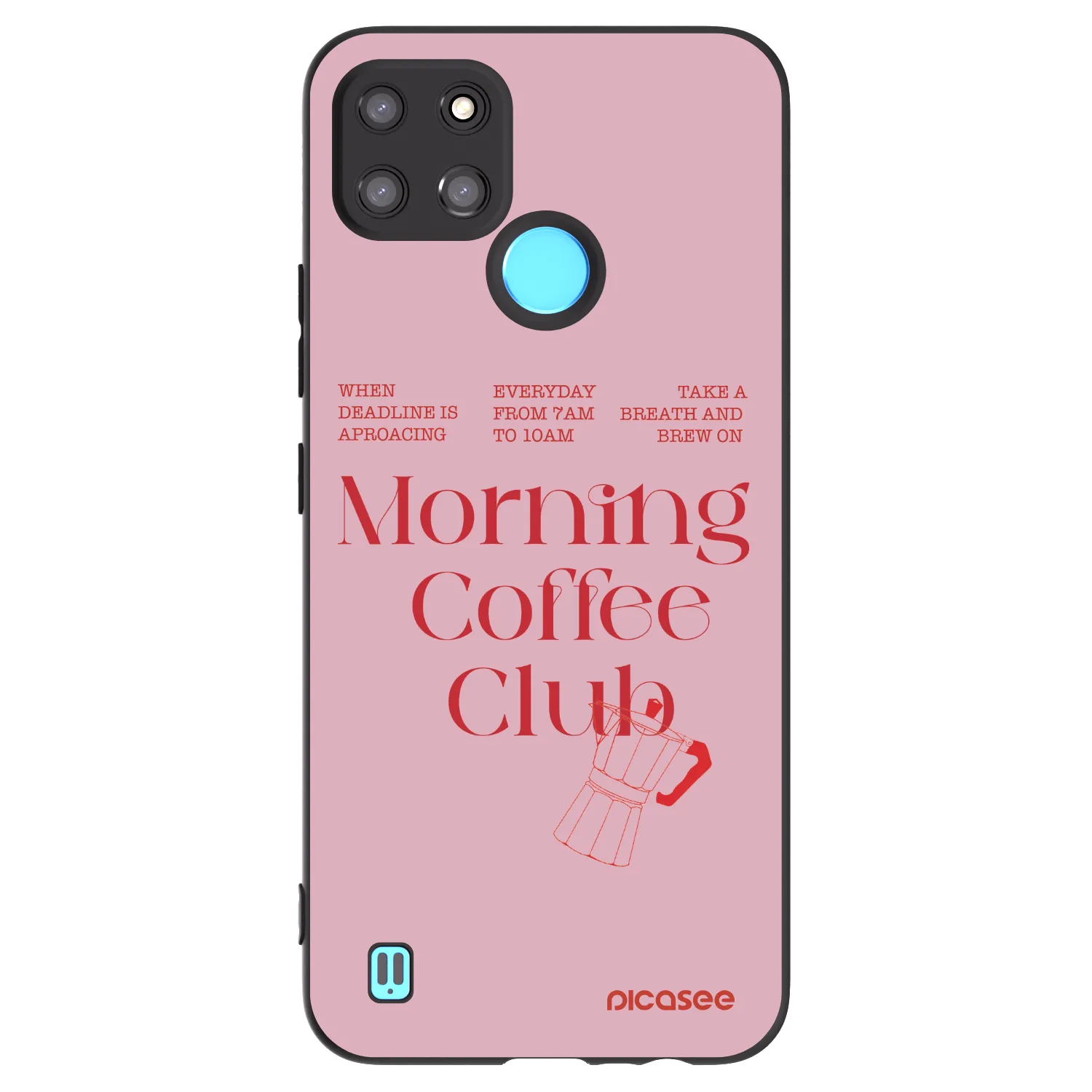 Picasee silikonski črni ovitek za Realme C21Y - Morning