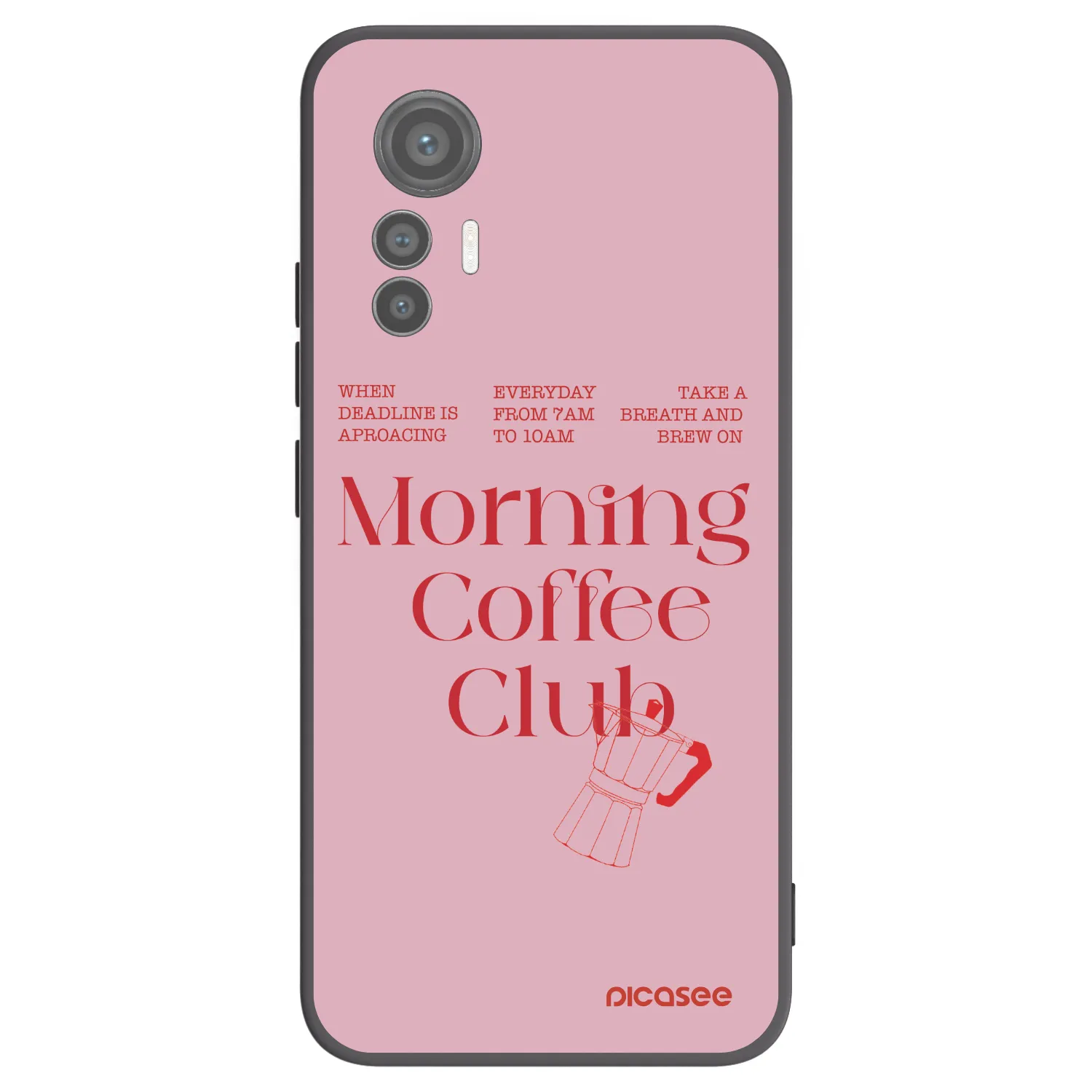 Picasee silikonski črni ovitek za Xiaomi 12 Lite - Morning