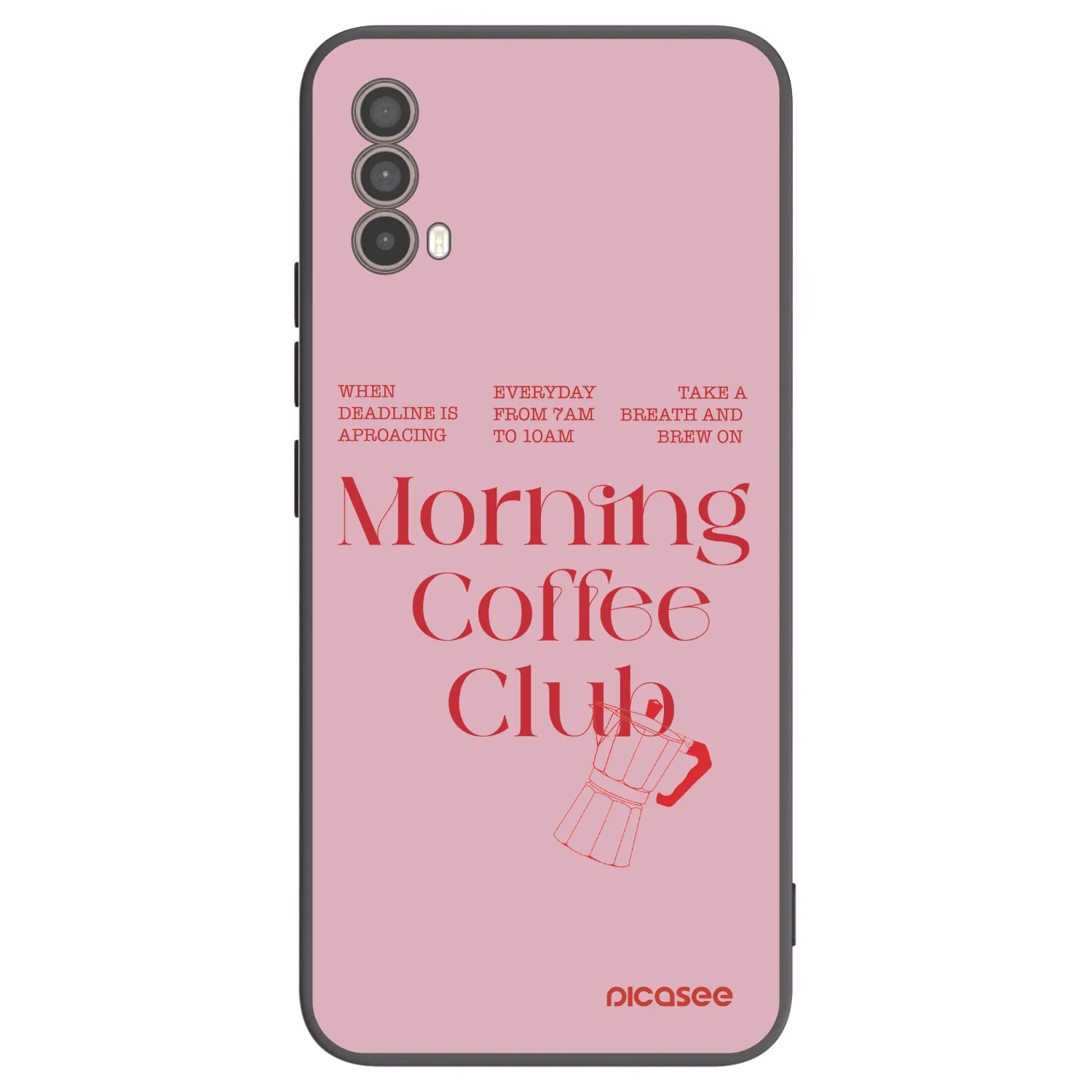 Picasee silikonski črni ovitek za Motorola Moto E40 - Morning