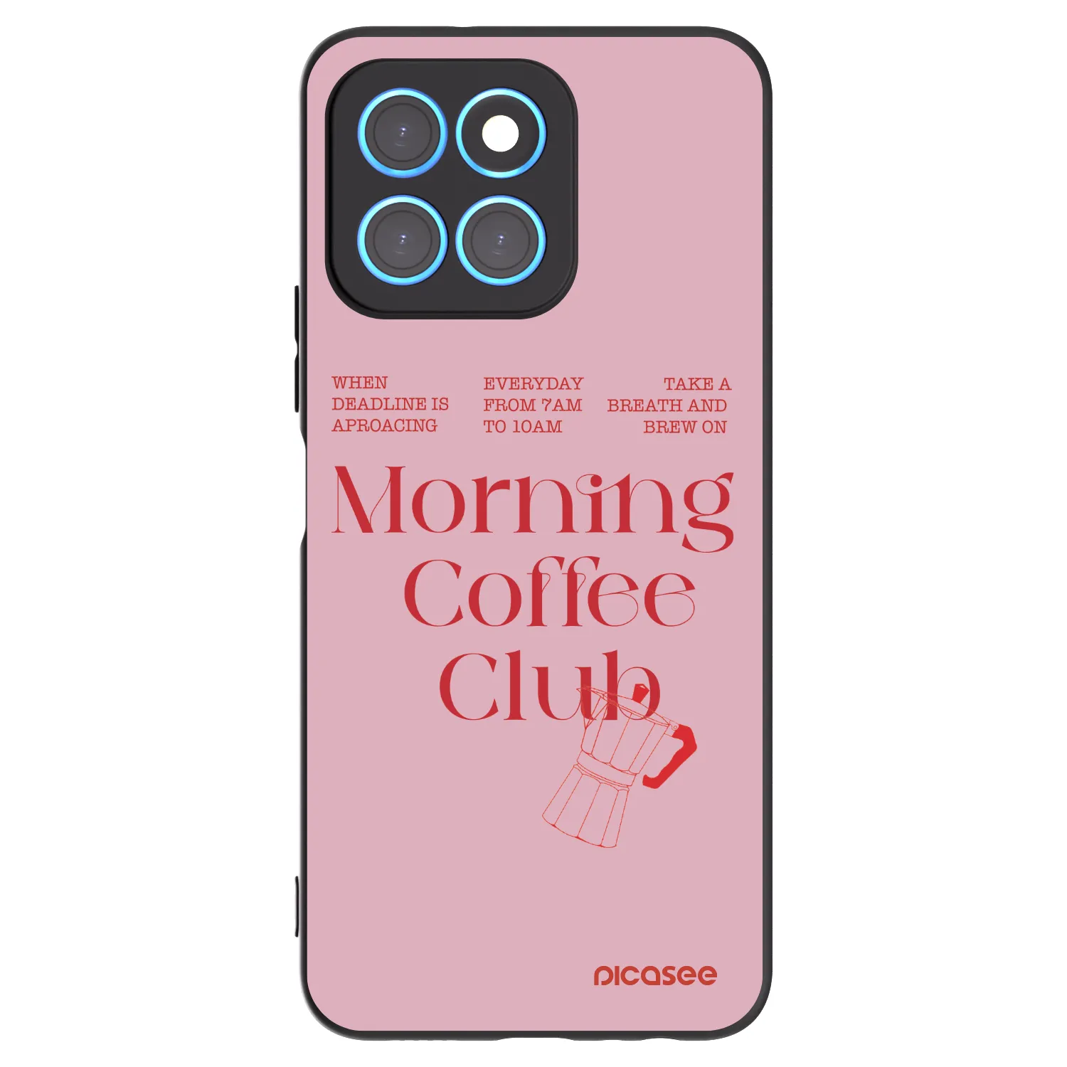 Picasee silikonski črni ovitek za Honor X6 - Morning