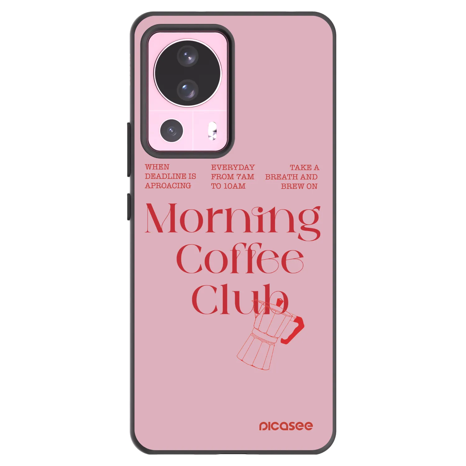 Picasee silikonski črni ovitek za Xiaomi 13 Lite - Morning