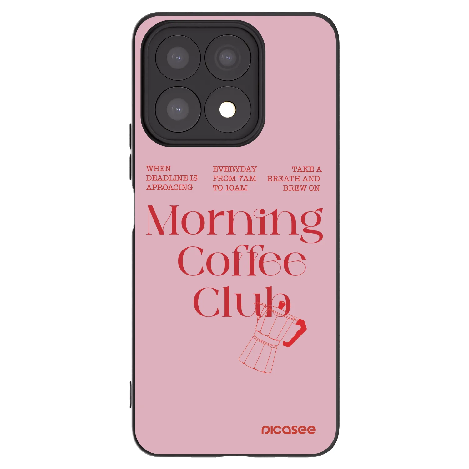 Picasee silikonski črni ovitek za Honor X8a - Morning
