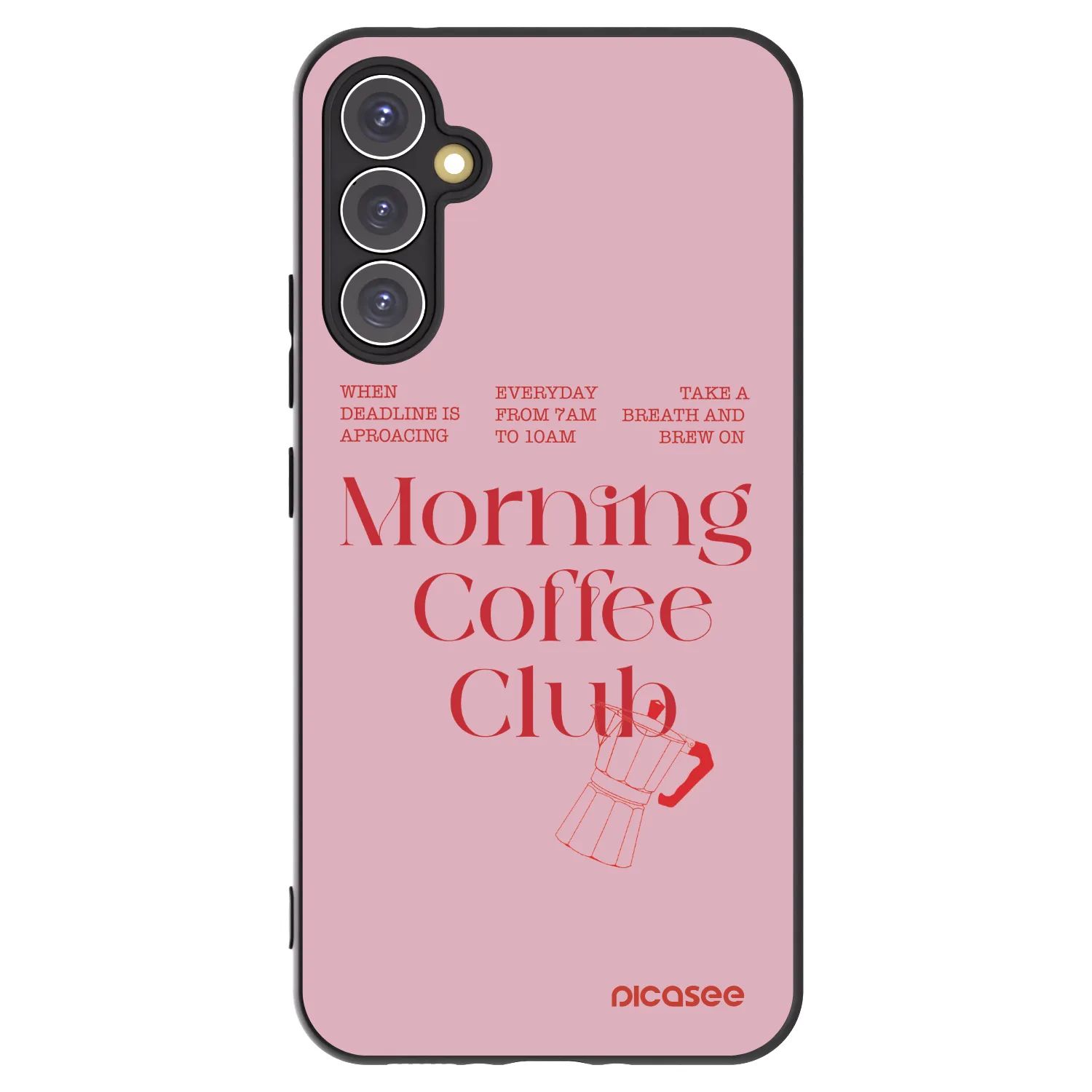 Picasee silikonski črni ovitek za Samsung Galaxy A34 5G A346B - Morning