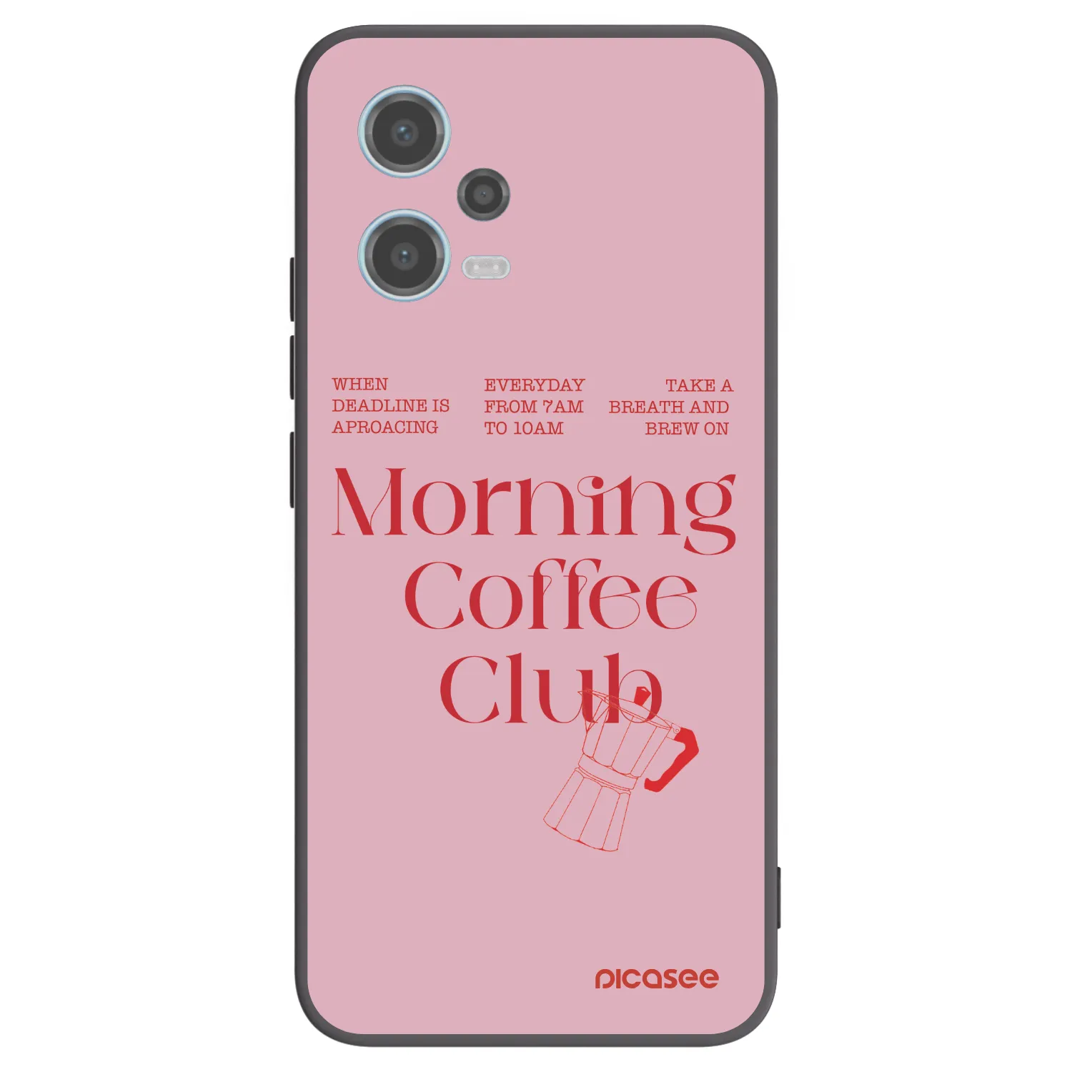 Picasee silikonski črni ovitek za Xiaomi Redmi Note 12 5G - Morning