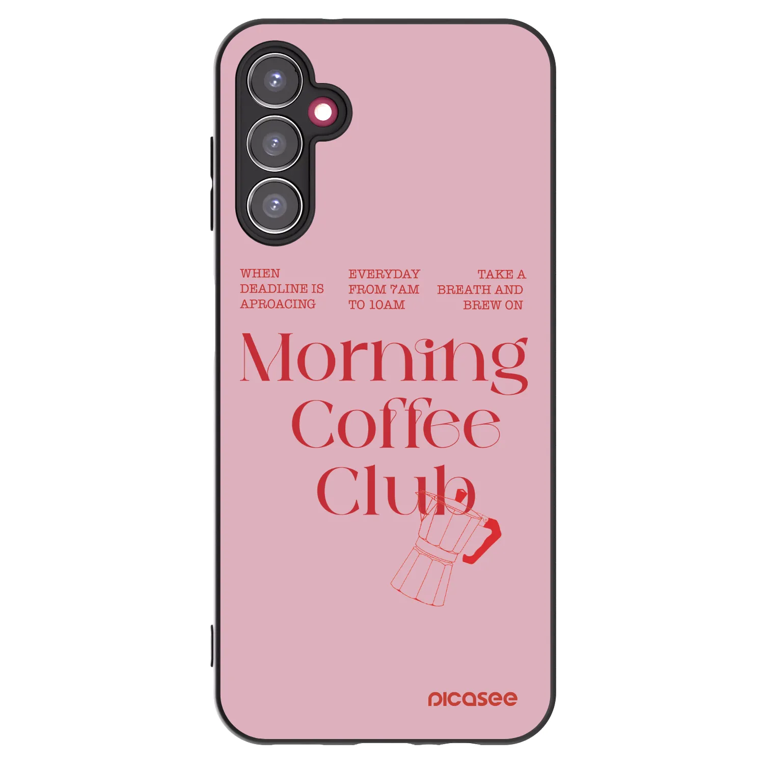 Picasee silikonski črni ovitek za Samsung Galaxy A14 4G A145R - Morning