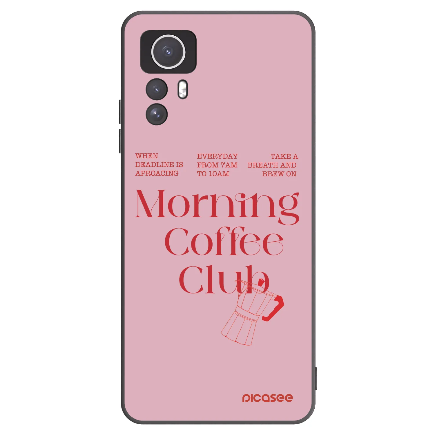 Picasee silikonski črni ovitek za Xiaomi Redmi Note 12S - Morning