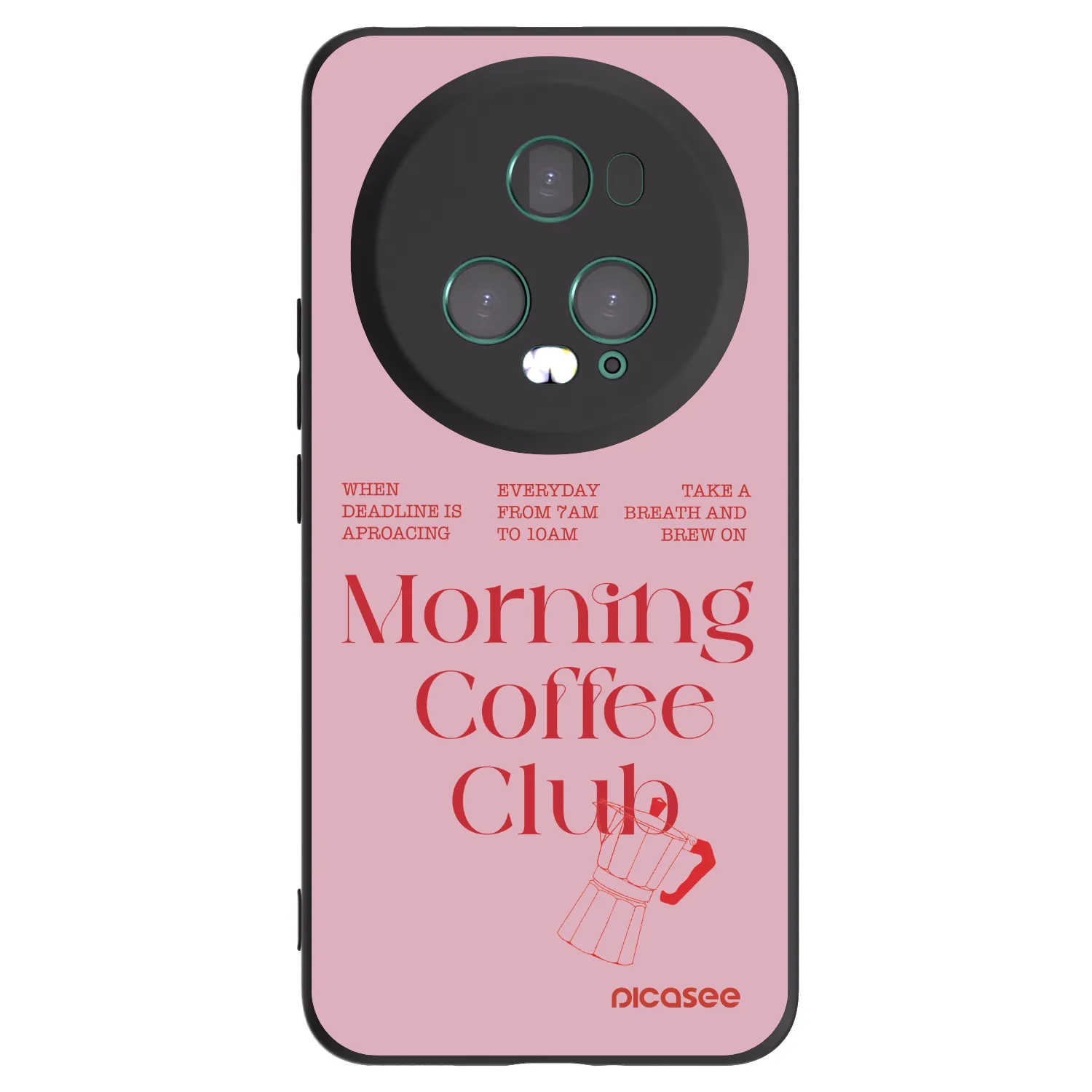 Picasee silikonski črni ovitek za Honor Magic5 Pro - Morning